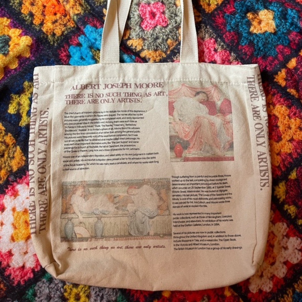 albert joseph moore tote bag